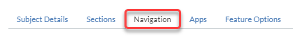 Navigation tab
