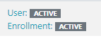 Canvas Enrolment Status after account activation