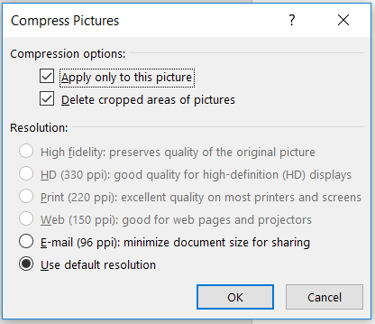 Compress PPT interface