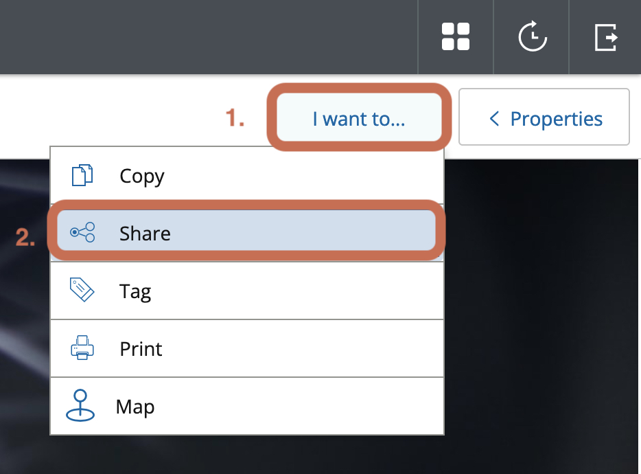 At the beginning of a post is a menu called "I want to". Open the menu and select "Share"