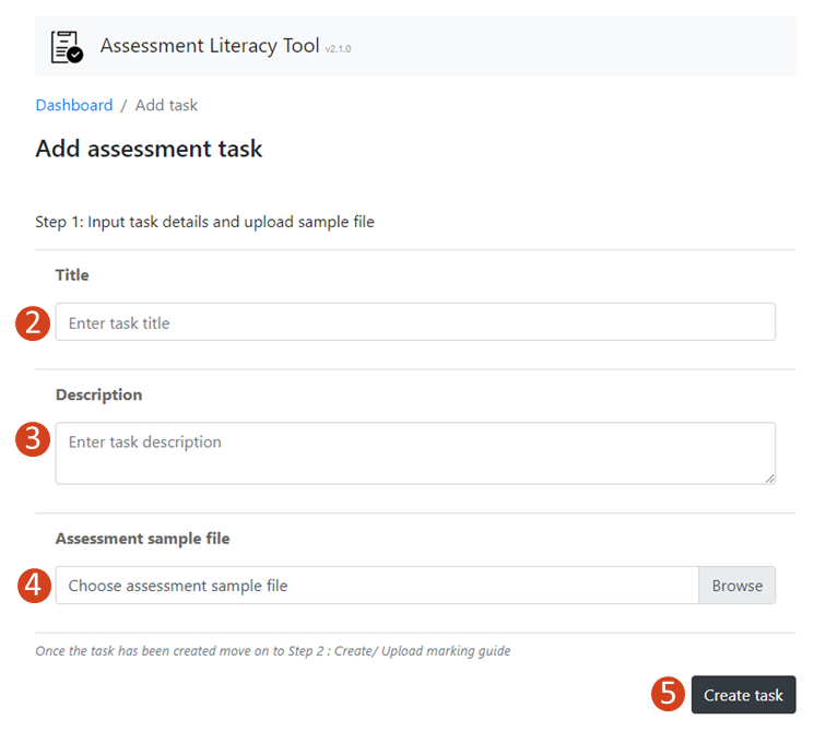 Add assessment task details and instructions