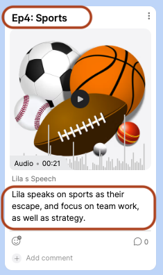Screenshot of a Padlet post, with the subject title and body text highlighted.