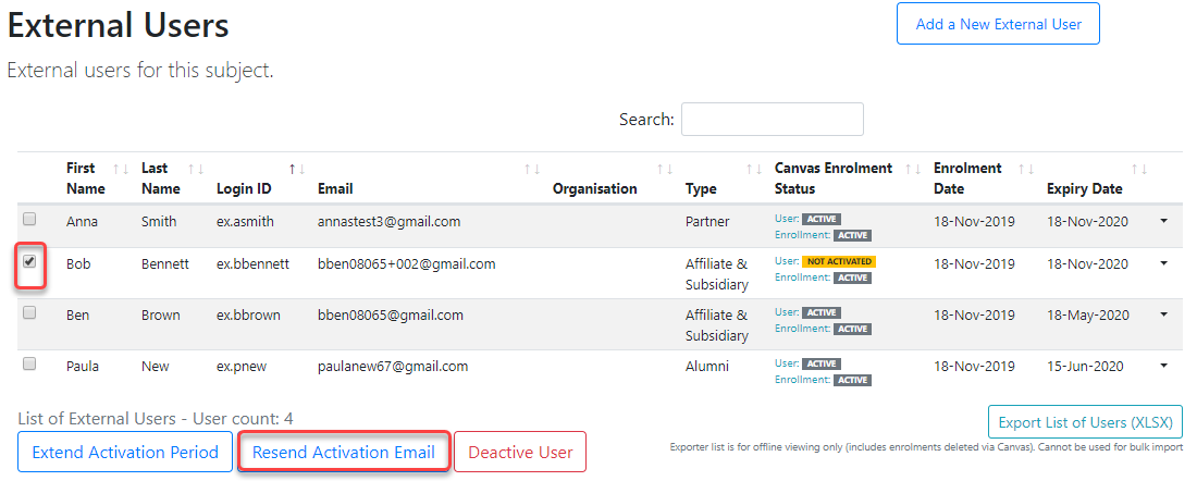 Resend Activation Email Resend Activation Email