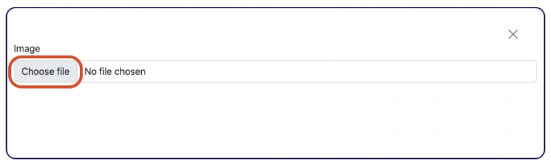 Choose image file from your device to upload Choose image file from your device to upload