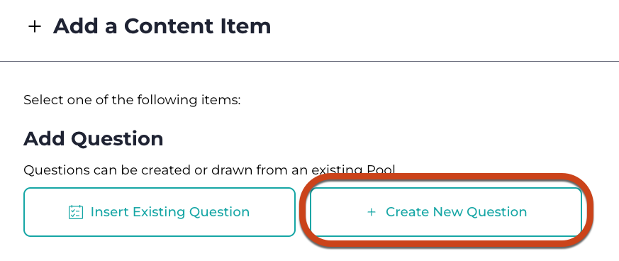 Adding a question to a Stackle activity Screenshot of the question options for a Stackle activity