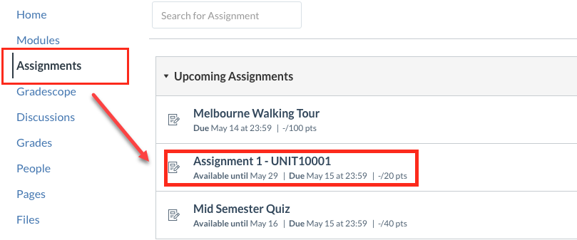 Select assignment