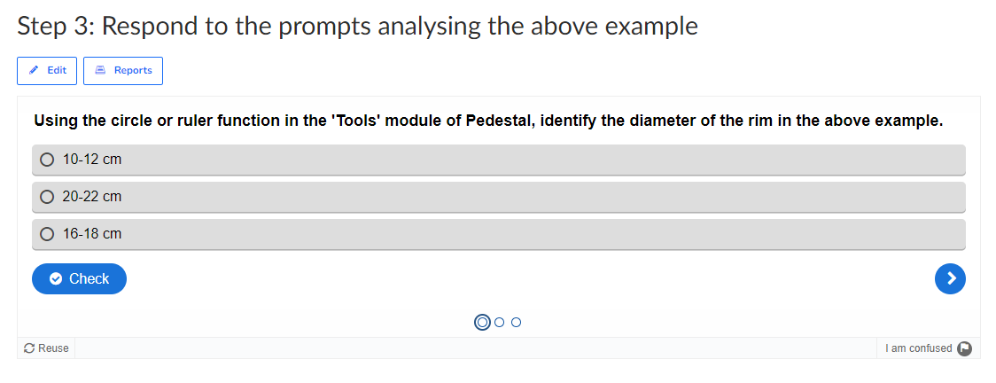 Screenshot of a Canvas page with an H5P quiz embed Screenshot of a Canvas page with an H5P quiz embed