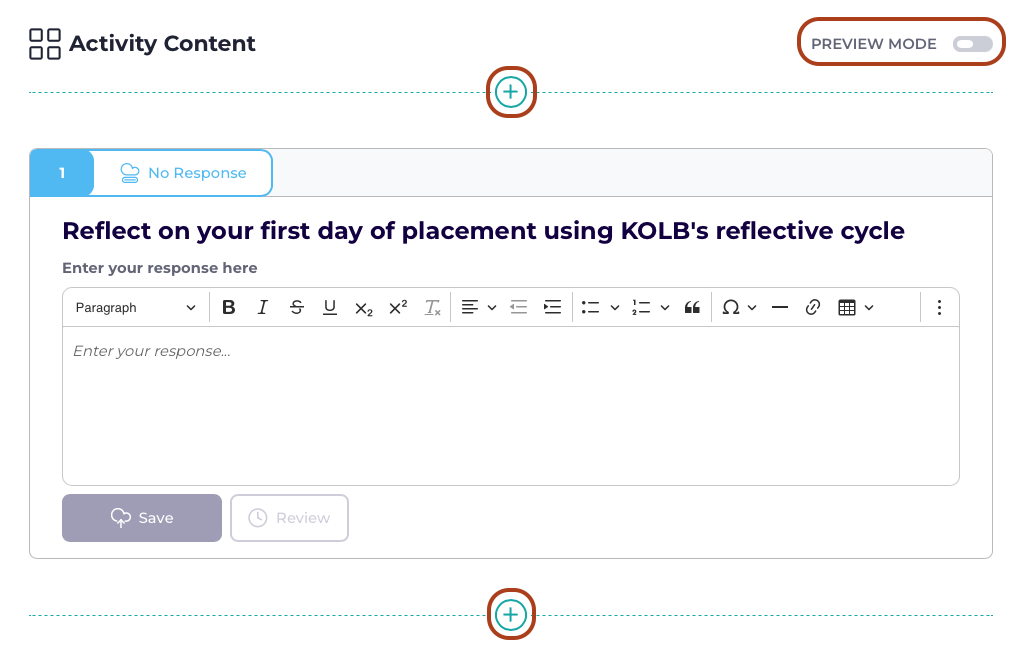 Viewing a question in the Activity Editor in Stackle Screenshot of a question in the Activity Editor in Stackle
