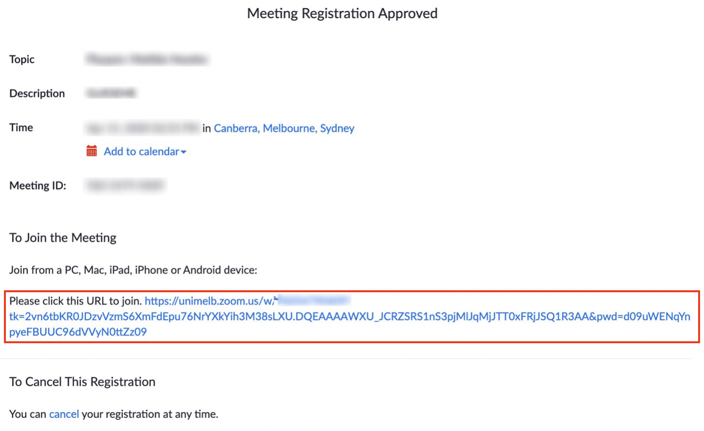 Registration approved