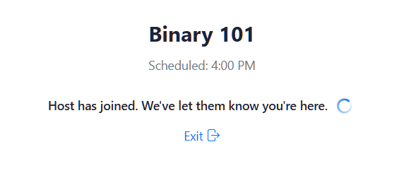 Joining a meeting with a Waiting Room