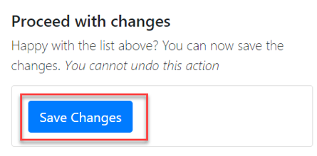 Save Changes button